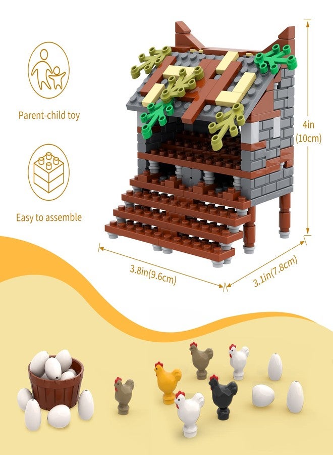 PIPART Farm Animal Chicken Coop Building Blocks Set, MOC Building Set Toy for Kids, Girls and Boys Age 8+ (190 Pieces) - Image 4